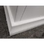 GRADE A2 - White Painted French 2 Drawer Bedside Table - Olivia