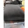 GRADE A2 - Black Velvet Footstool - Payton