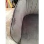 GRADE A2 - Set of 2 Grey Velvet Dining Tub Chairs - Logan