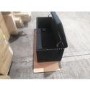 GRADE A2 - Black Velvet Ottoman Blanket Box with Stud Detail - Safina