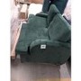 GRADE A2 - 2 Seater Pull Out Sofa Bed in Dark Green Velvet - Payton