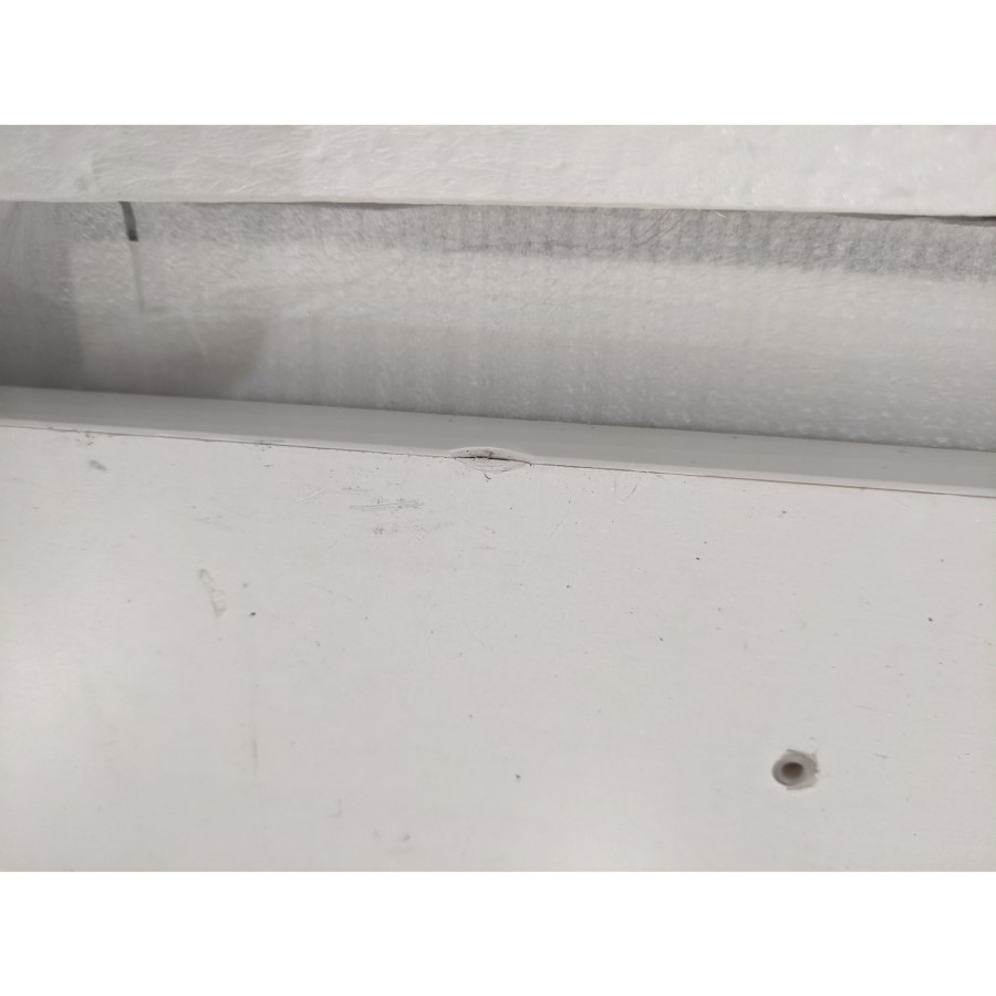 GRADE A2 - Navy Blue Chest of 5 Drawers with Metallic Trim - Isabella