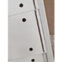 GRADE A2 - White Gloss Patterned Dressing Table with 2 Drawers - Erin