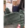 GRADE A2 - Dark Green Velvet Armchair - Payton