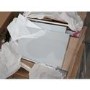 GRADE A2 - Light Grey Painted 3 Drawer Bedside Table - Finch