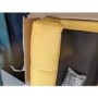 GRADE A2 - Mustard Yellow Velvet Striped Ottoman Storage Bench - Safina