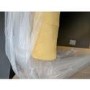 GRADE A2 - Mustard Yellow Velvet Striped Ottoman Storage Bench - Safina