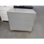 GRADE A2 - Ezra Grey Chevron Chest of 3 Drawers with Legs and Avellino Iridescent Dimpled Smoked Glass Wall Light