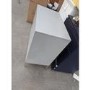 GRADE A2 - Ezra Grey Chevron Chest of 3 Drawers with Legs and Avellino Iridescent Dimpled Smoked Glass Wall Light