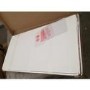 GRADE A2 - Small White Faux Marble Coffee Table with Black Base - Foster