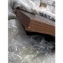 GRADE A2 - Small Rectangle Grey Fabric Coffee Table with Storage - Clio
