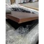 GRADE A2 - Small Rectangle Grey Fabric Coffee Table with Storage - Clio