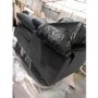GRADE A2 - 4 Seater Right Hand Facing L Shaped Sofa in Charcoal Grey Velvet - August