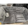 GRADE A2 - Grey Velvet 2 Seater Chesterfield Sofa - Bronte