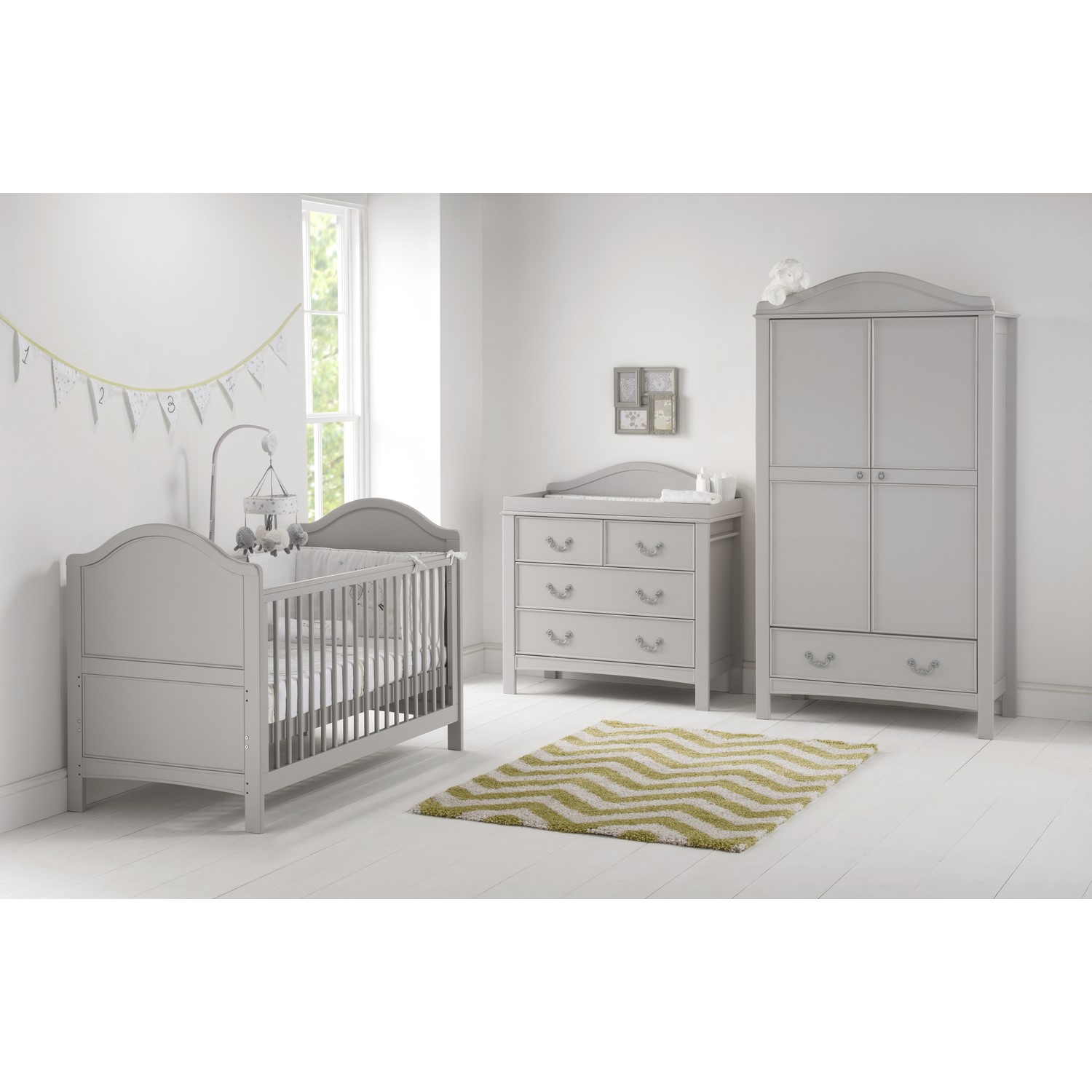 Photo of 3 piece nursery furniture set in grey - east coast toulouse