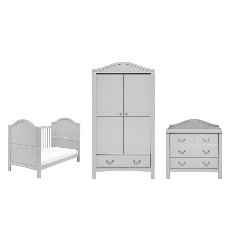 3 Piece Nursery Furniture Set in Grey - East Coast Toulouse