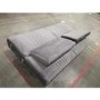 GRADE A2 - 3 Seater Click-Clack Sofa Bed in Grey Velvet - Nico