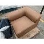 GRADE A2 - Hendrix Tan PU Leather  Right Corner Section