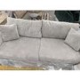 GRADE A2 - Beige 3 Seater Chenille Fabric Pocket Sprung Sofa - Archie