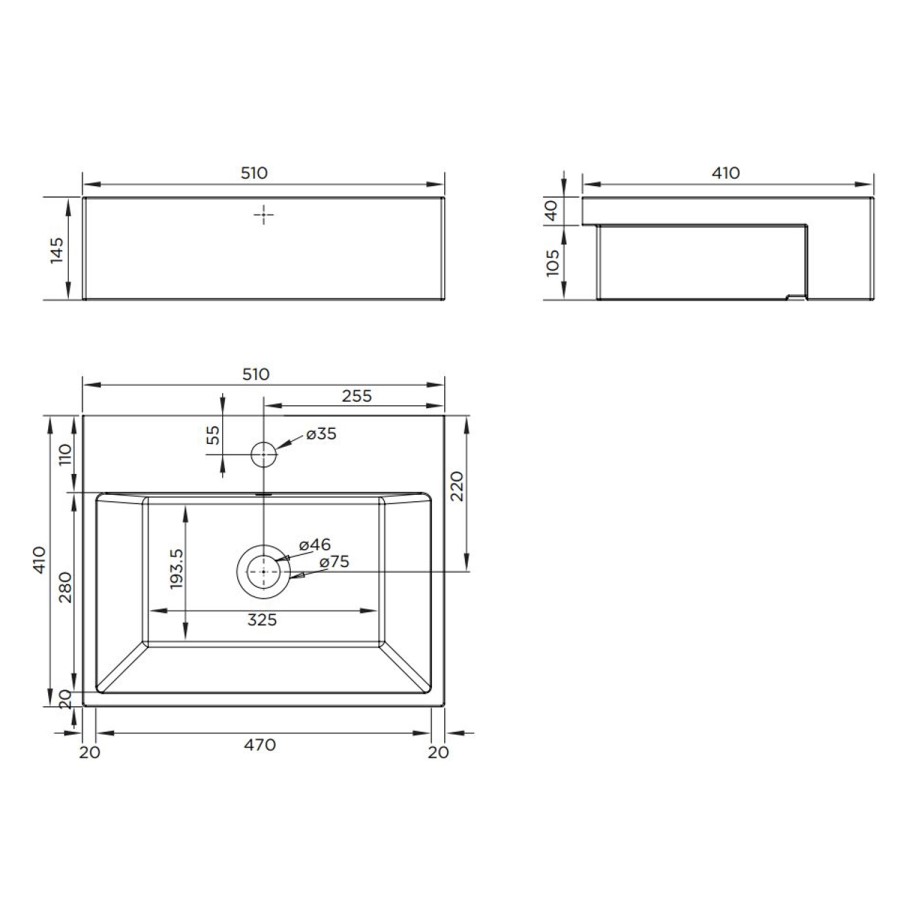 1800mm - 2100mm Blue Toilet and Sink Unit with Tall Cabinet Matt Worktop and Chrome Fittings - Coniston