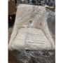 GRADE A2 - Cream Faux Leather Bar Stool with Back - 77cm - Macie