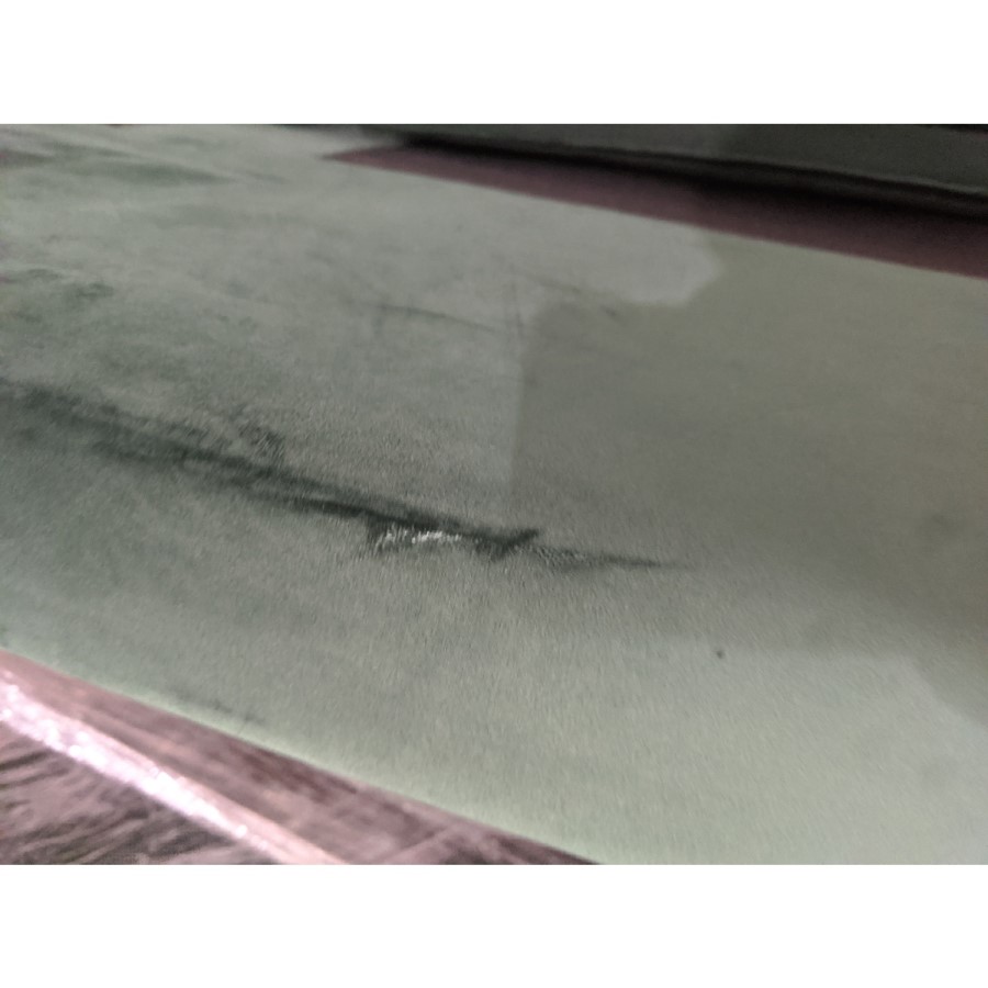 GRADE A2 - Dark Green Velvet 3 Seater Sofa - Payton