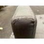GRADE A2 - Grey Velvet End-of-Bed Bench with Bolster Cushions - Safina