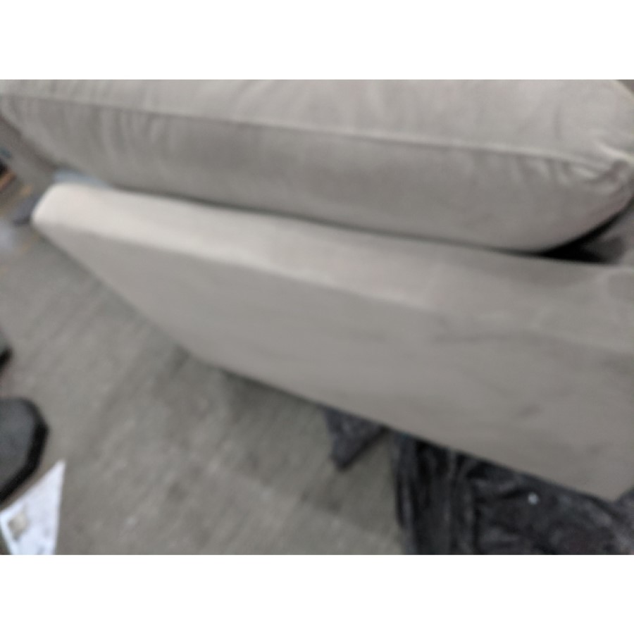 GRADE A2 - 5 Seater Corner Sofa in Mink Sustainable Velvet Fabric - Tatum
