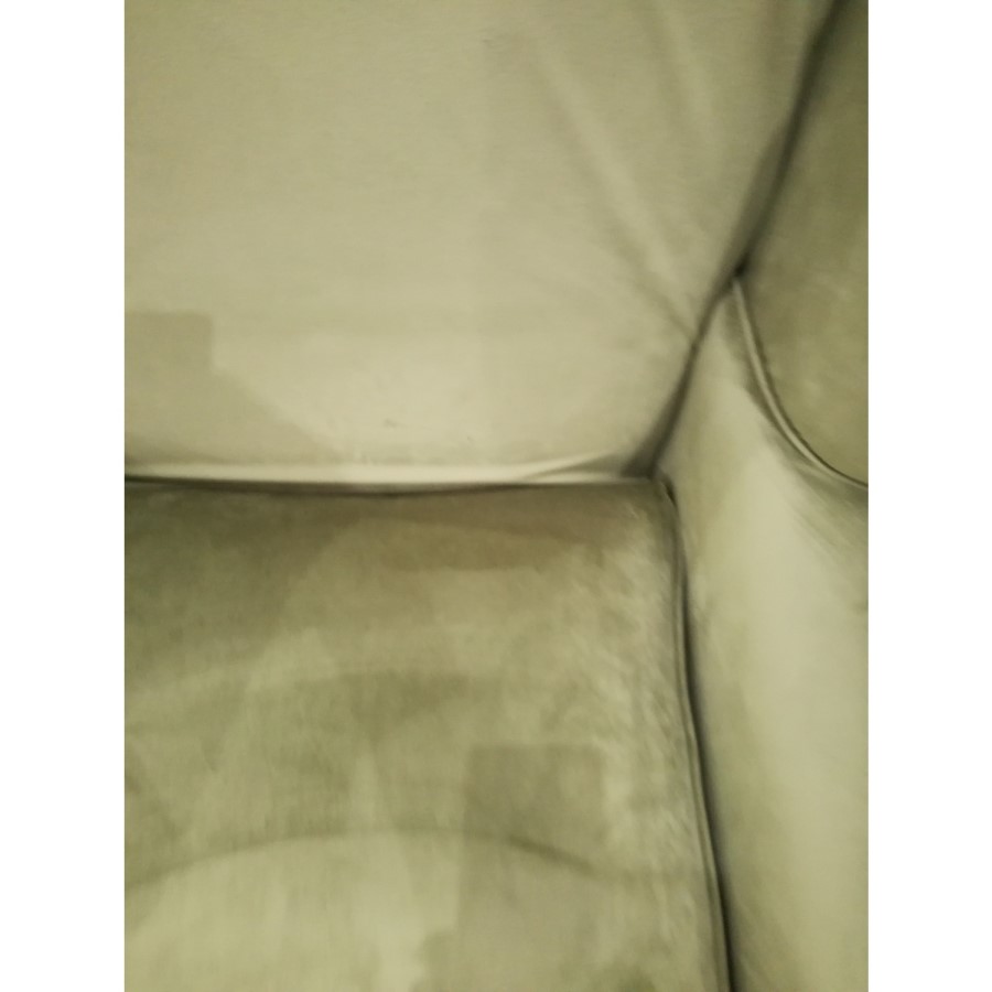 GRADE A2 - Olive Green Velvet Wingback Armchair - Rupert