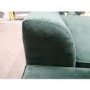 GRADE A2 - 3 Seater Left Hand Facing Sofa in Green Velvet - Idris