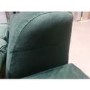 GRADE A2 - 3 Seater Left Hand Facing Sofa in Green Velvet - Idris
