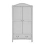 Nursery Wardrobe with Drawer in Grey - Toulouse - East Coast