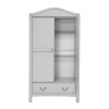 Nursery Wardrobe with Drawer in Grey - Toulouse - East Coast
