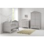 Nursery Wardrobe with Drawer in Grey - Toulouse - East Coast