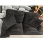 GRADE A2 - Black Velvet 2 Seater Sofa - Payton