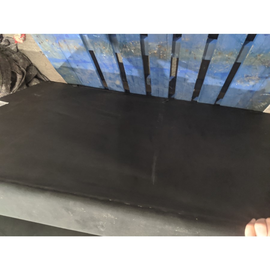 GRADE A2 - Black Velvet 2 Seater Sofa - Payton