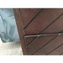 GRADE A2 - Mango Wood Chevron Chest of 3 Drawers with Legs  - Jude 