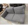 GRADE A2 - Right Hand Grey Corner 3 Seater Sofa in Fabric with Chaise - Mckinley