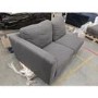 GRADE A2 - Right Hand Grey Corner 3 Seater Sofa in Fabric with Chaise - Mckinley