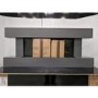 GRADE A3 - Grey Wall Mounted Electric Fireplace Suite with LED Lights - Amberglo