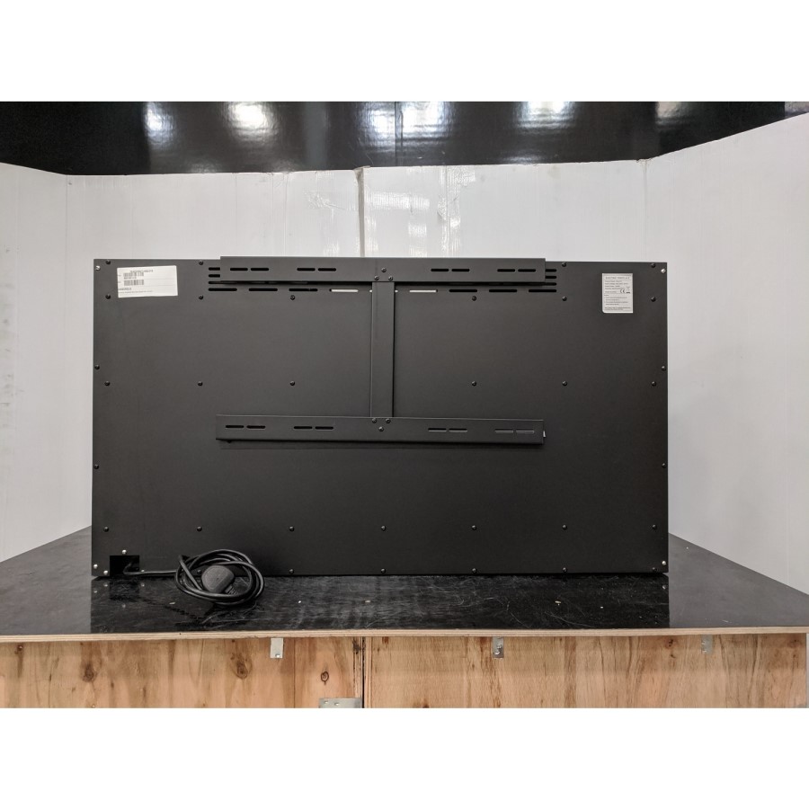 GRADE A2 - 42 Inch Black Built In Electric Fire -  AmberGlo