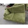 GRADE A2 - 4 Seater Right Hand Facing L Shaped Sofa in Olive Green Velvet - Payton