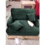 GRADE A2 - Dark Green Velvet Loveseat - Payton