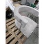 GRADE A2 - Beige Velvet Cantilever Dining Armchair - Alana Boutique
