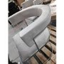 GRADE A2 - Beige Velvet Cantilever Dining Armchair - Alana Boutique