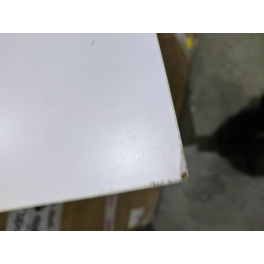 GRADE A2 - Small Square White Marble Coffee Table - Demi