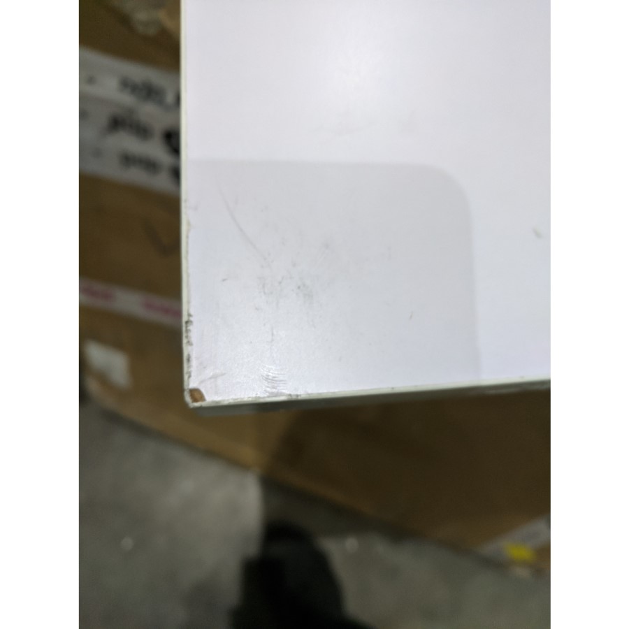 GRADE A2 - Small Square White Marble Coffee Table - Demi