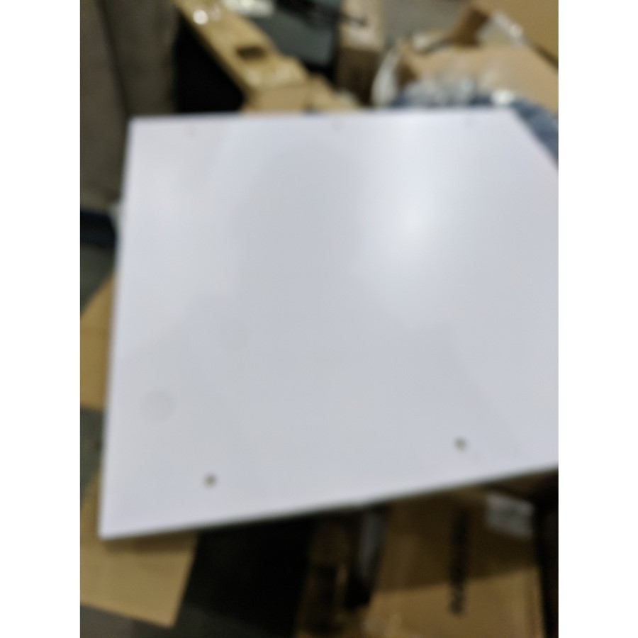 GRADE A2 - Small Square White Marble Coffee Table - Demi