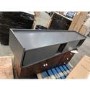 GRADE A3 - Dark Grey TV Unit with Storage - TVs up to 70" - Olis