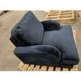 GRADE A2 - Navy Blue Velvet Armchair - Payton